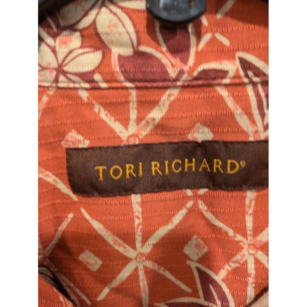 Tori Richard Shirt Mens Small  Short Sleeve‎ Button Up 70% Silk 30% Cot Hawaiian - Picture 3 of 4